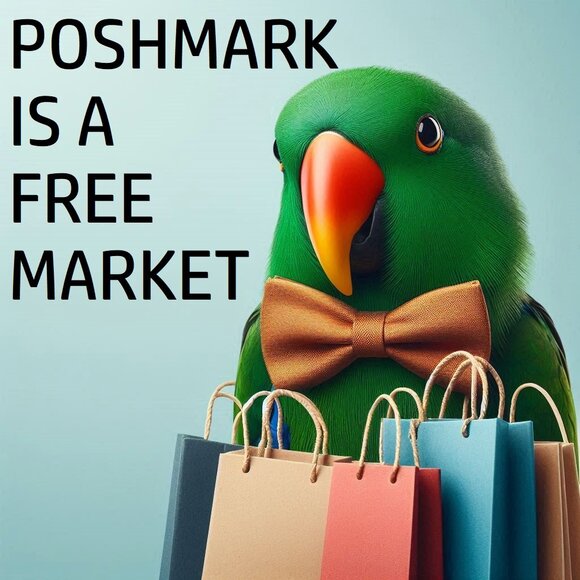 POSHMARK IS A FREE MARKET - Picture 1 of 2